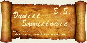 Daniel Samuilović vizit kartica